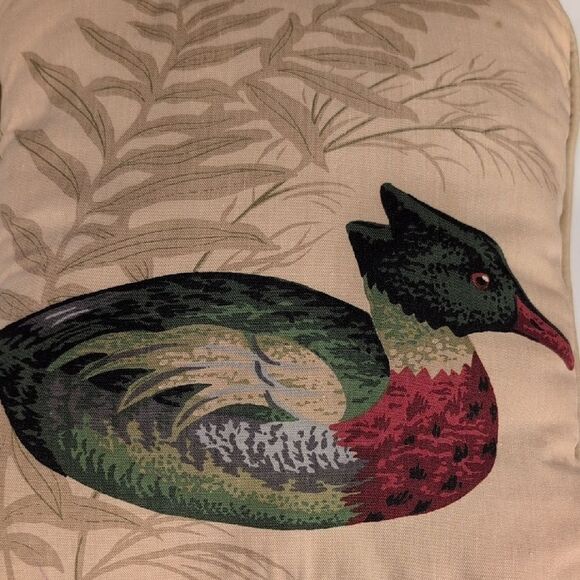 Red Breasted Merganser Decorative Pillow Rustic Cottage Lake Cabin - Picture 6 of 9